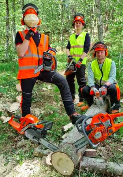 glada kursdeltagare på AB kurs